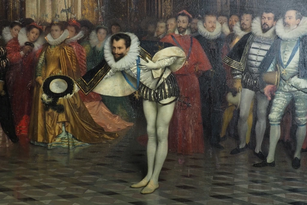 Henri de Guise all'Henri III al Louvre nel 1588 - dettaglio 1